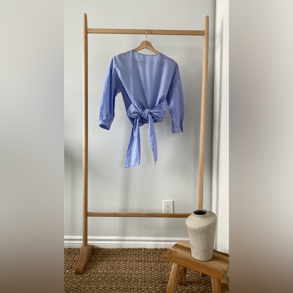 Zara Wrap Crop Shirt - Picture 2 of 3
